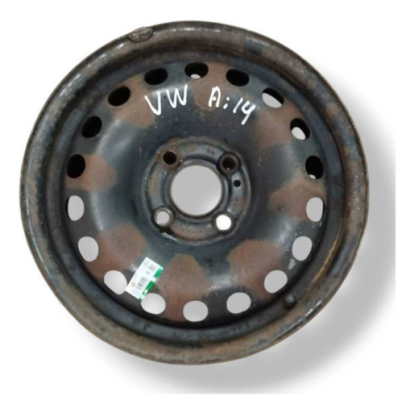 Roda Avulsa Ferro  Aro 14 Volkswagen Preto