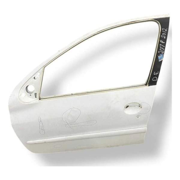 Porta Dianteira Esquerda Peugeot 207 Passion 2012 C/detalhe Dianteira Esquerda Branco