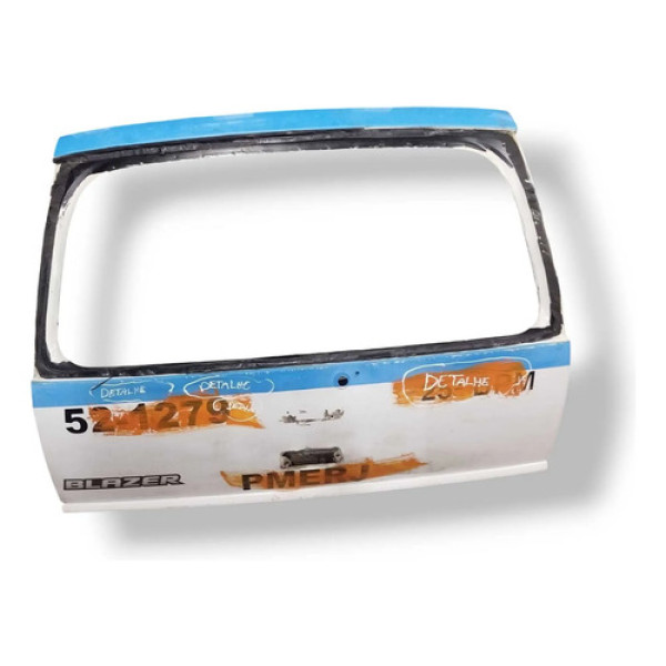 Tampa Traseira Porta Malas Gm Blazer 2008 2009 2010 Detalhe Branco