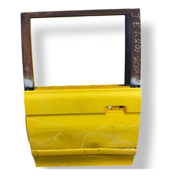Porta Traseira Esquerda Mitsubishi L200 2.5 2004/05 Detalhe Traseira Esquerda Amarelo