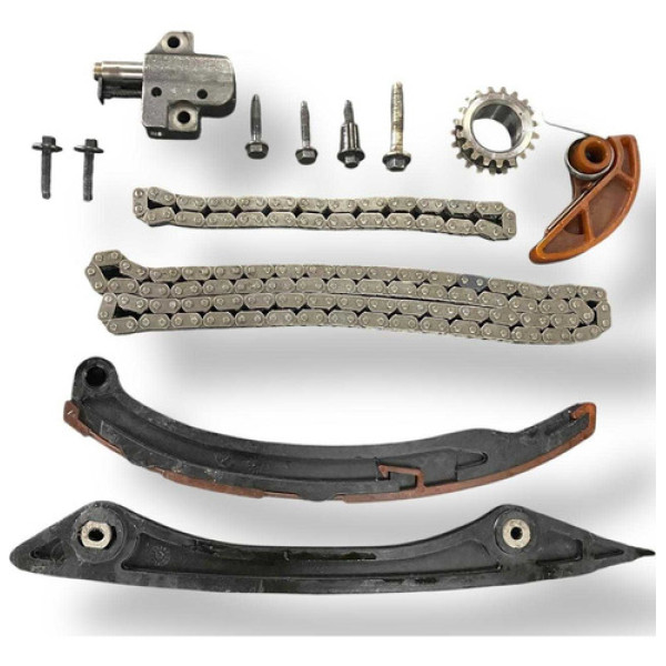 Kit Corrente Comando Ford Focus 2.0 2013 2014 2015 2016 2017 Prata E Preto