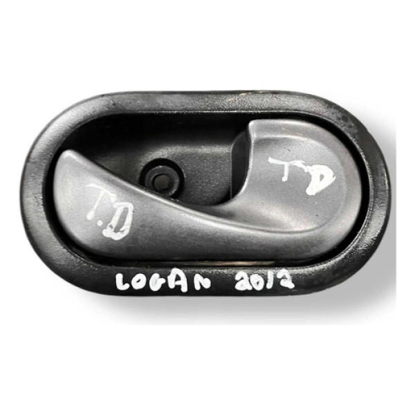 Maçaneta Interna Traseira Direita Logan 2012 2013 8200606887 Preto Traseira