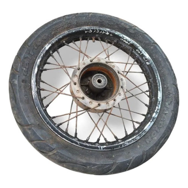 Aro Roda Traseira Honda Biz 100 2000 2001 2002 2003 2004 Prateado