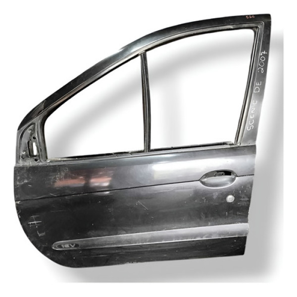 Porta Dianteira Esquerda Renault Scenic 2004 2005 2006 2007 Preto Esquerda Dianteira