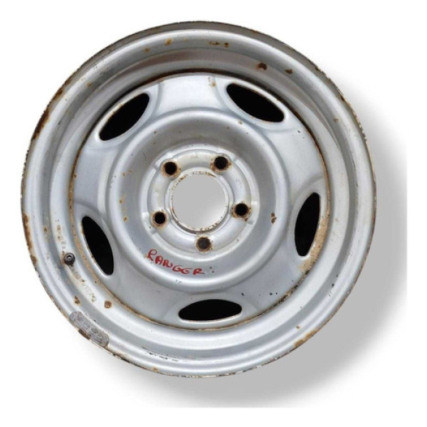 Roda Ferro Avulsa Aro 15  Ford Ranger 2003 2004 Branco
