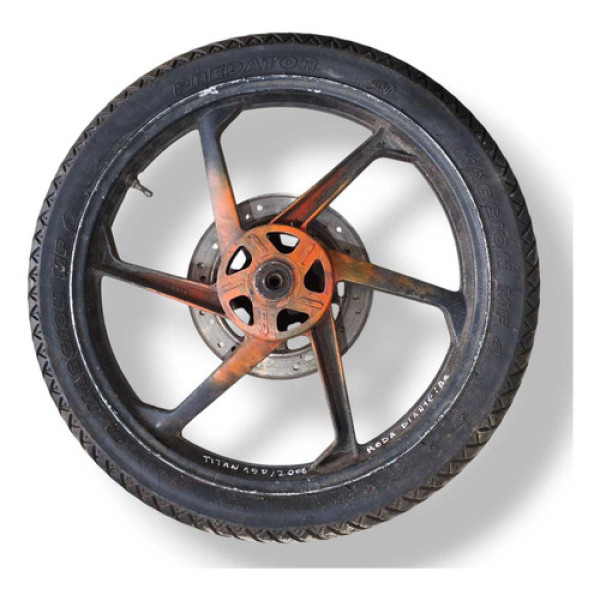 Roda Dianteira Honda Titan  150 2008 2009 2010 2011 2012 Preto