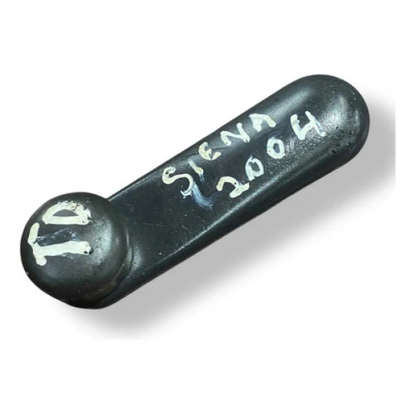 Manivela Vidro Traseiro Direito Fiat Siena 2005 2006 2007 Preto