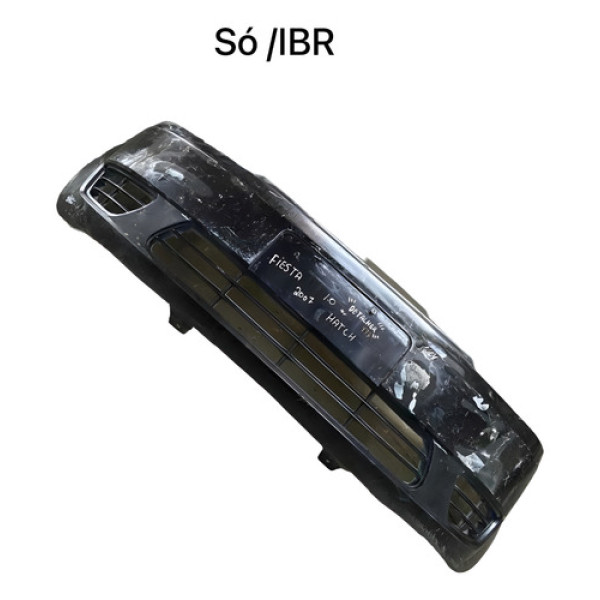 Parachoque Dianteiro Ford Fiesta Hatch 2007 Com Detalhe  Preto