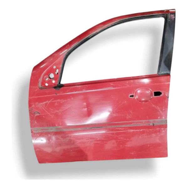 Porta Dianteira Esquerda Fiat Palio Atractive 2007 A 2011 Dianteira Esquerda Vermelho