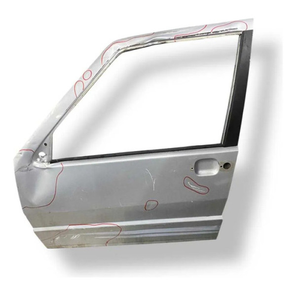 Porta Dianteira Esquerda Fiat Uno 4p 2005 A 2013 Detalhe Dianteira Esquerda Prateado