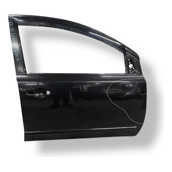 Porta Dianteira Direita Direita Nissan Livina 2013 Detalhe  Dianteira Direita Preto
