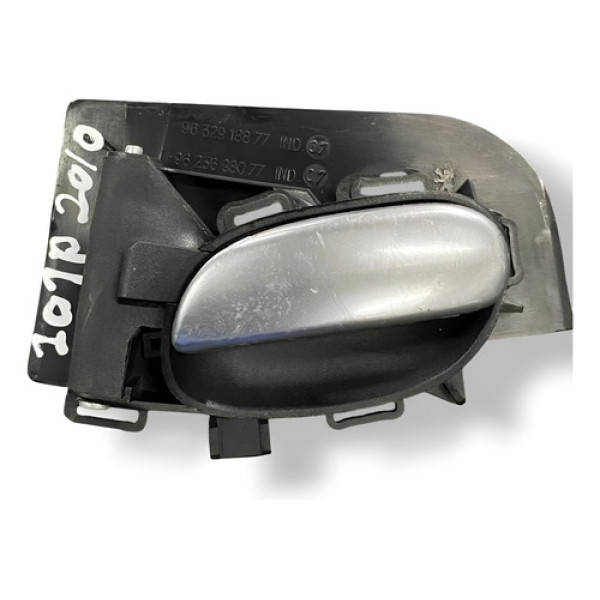 Maçaneta Interna Diant Direita 207 Passion 2010 9632918877 Prateado Dianteira