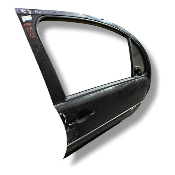 Porta Dianteira Direita Citroen C3 2010 2012 2013 Detalhe  - Dianteira - Direira - Preto