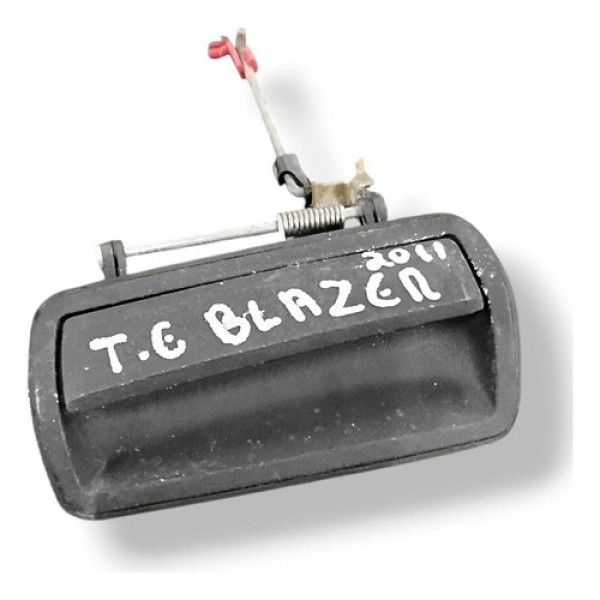 Maçaneta Externa Traseira Esquerda Chevrolet Blazer 2010 Preto Traseira