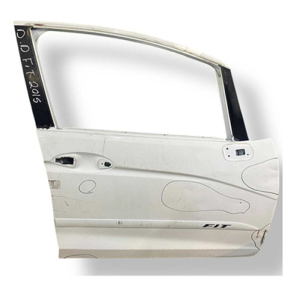 Porta Dianteira Direita Honda Fit 2015 2016 2017 18  Detalhe Dianteira Esquerda Branco