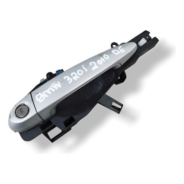 Maçaneta Externa Dianteira Esquerda Bmw 320i 2010 2011 2012 Cinza Dianteira
