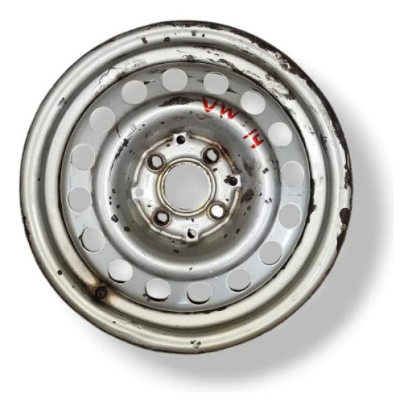 Roda Avulsa Aro 14 Vw Gol G1 Voyage Saveiro Parati Polo Prateado