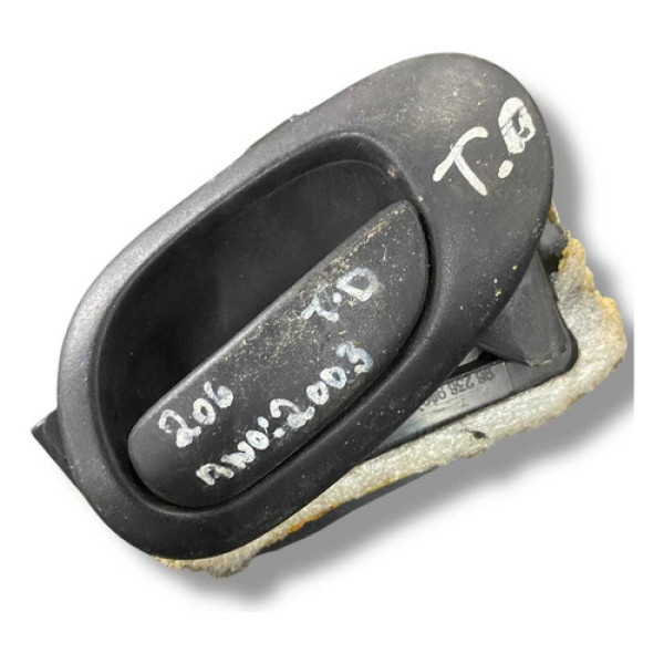 Maçaneta Interna Tras Direi Peugeot 206 2003 2004 9623698077 1 Traseira