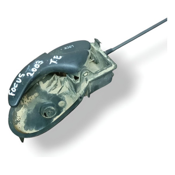 Maçaneta Interna Traseira Esquerda Ford Focus 03 Xs41a22601 Preto Traseira