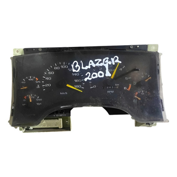 Painel Instrumentos Chevrolet Blazer 4.3 V6 1997/01 16198111 Preto