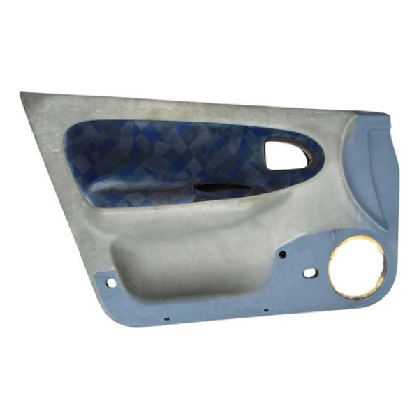 Forro Porta Dianteira Esquerda Megane 1.6 1998 - 7700832014 Cinza Com Detalhe Azul