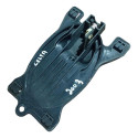 Maçaneta Interna Dianteira Esquerda Gm Celta 2003 93363850 Preto Dianteira