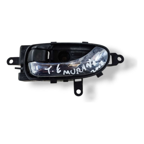 Maçaneta Interna Traseira Esquerda Nissan Murano 3.5 V6 2008 Prateado Traseira