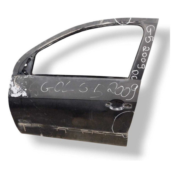 Porta Dianteira Esquerda  Vw Gol G5 2009 2010 2011 Detalhe Dianteira Esquerdo Preto