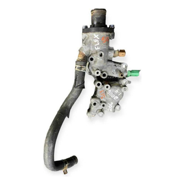 Carcaça Válvula Termostática Do Peugeot Sw 206 1.4 2006 Flex