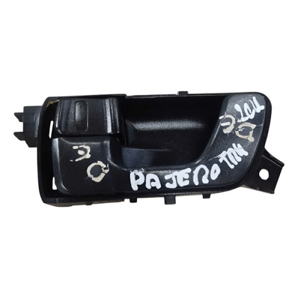 Maçaneta Int Porta Dianteira Esquerda Mitsubish Pajero Tr4 - Preto - Dianteira
