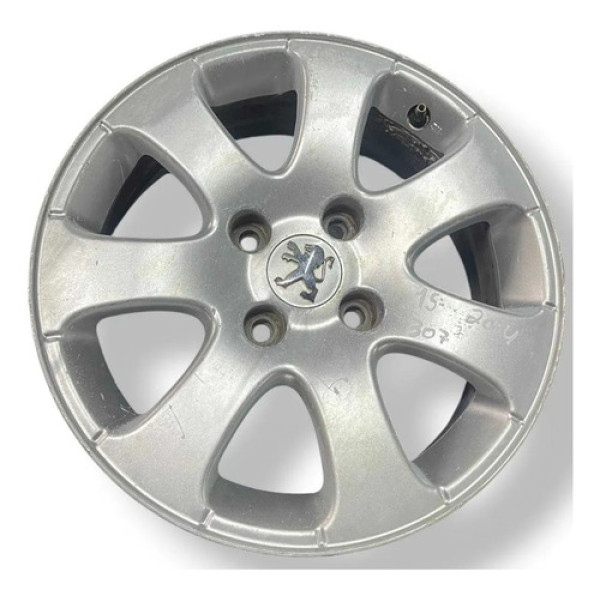 Roda Aro 15 Liga Leve Peugeot 307 2004 9656149180 Prateado