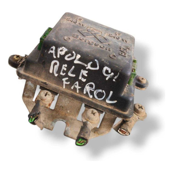 Relé Duplo Auxiliar Farol Volkswagen Apolo 1990 1991 1992 Preto