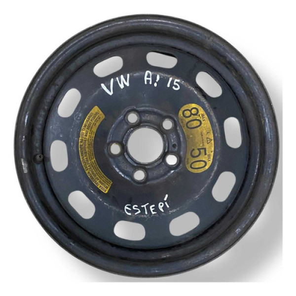 Roda De Ferro Estepe Volkswagem Virtus Bora Aro 15 Preto