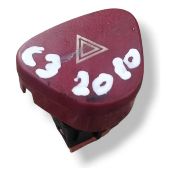 Botão Pisca Alerta Citroën C3 2008 2009 2010 2011 A 2012  Verde-musgo