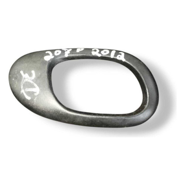 Moldura Maçaneta Interna Esquerdo Peugeot 207 Passion 2012  Preto Traseira