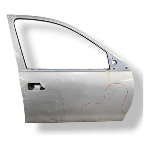 Porta Dianteira Direita Chevrolet Corsa 2006 2007 Detalhe Dianteira Direita Cinza