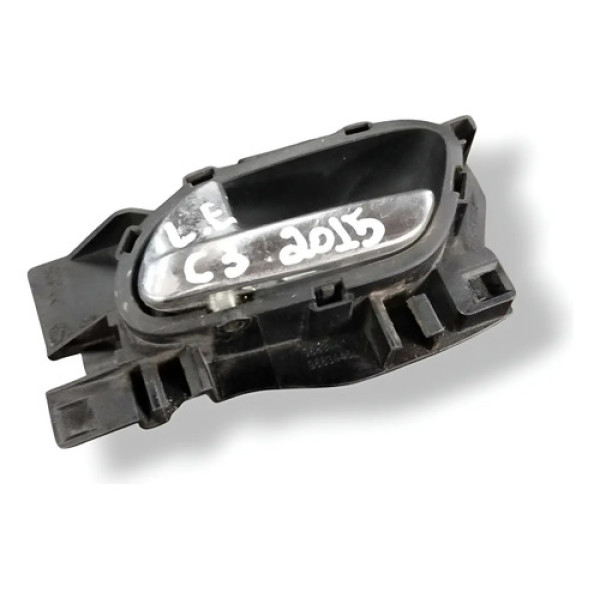 Maçaneta Interna Lado Esquerdo Citroën C3 2015 9683446877 Prateado Dianteira/traseira