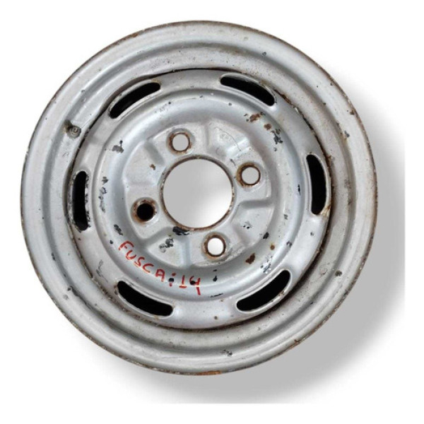 Roda Ferro Aro 14  Volkswagen Fusca Preto