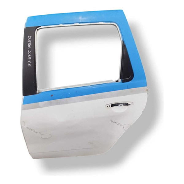 Porta Traseira Esquerda Renault Duster 2015 2016 Com Detalhe Traseira Esquerda Branco