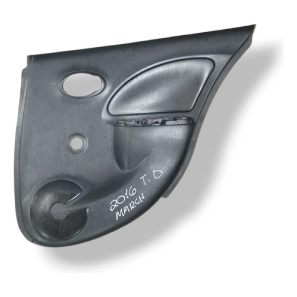 Forro Porta Traseira Direita Nissan March 2016 829229lh0a Preto