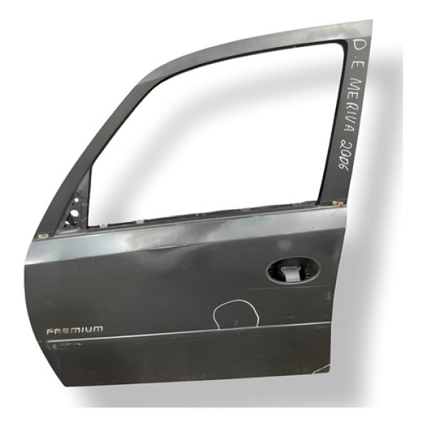 Porta Dianteira Esquerda Chevrolet Meriva 2006 2007 Detalhe Cinza Esquerda Dianteira