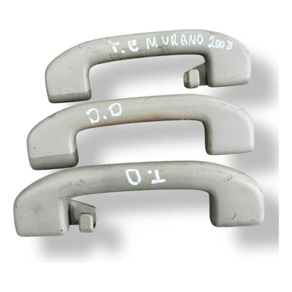Kit 3 Alça Teto Nissan Murano 2008 2009 2010 2011 2012 2013  Prateado