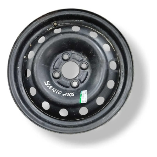 Roda Avulsa Aro 15 Renault Scenic 2005 2006 2007 2008 Cinza