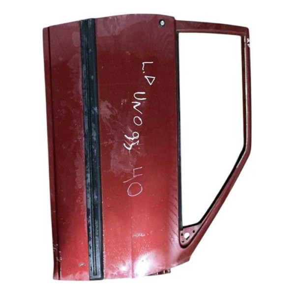 Porta Dianteira Direita Fiat Uno 1992 1993 A 2003 Detalhe  Dianteira Direta Vermelho