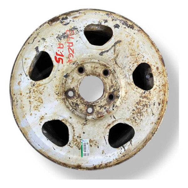 Roda Aro 15 Ferro Chevrolet Blazer S10 1997 1998 1999 A 2011 Prateado