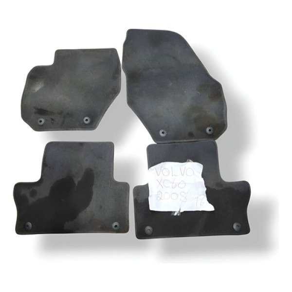 Jogo Tapetes Volvo Xc60 2008 2009 2010 Preto