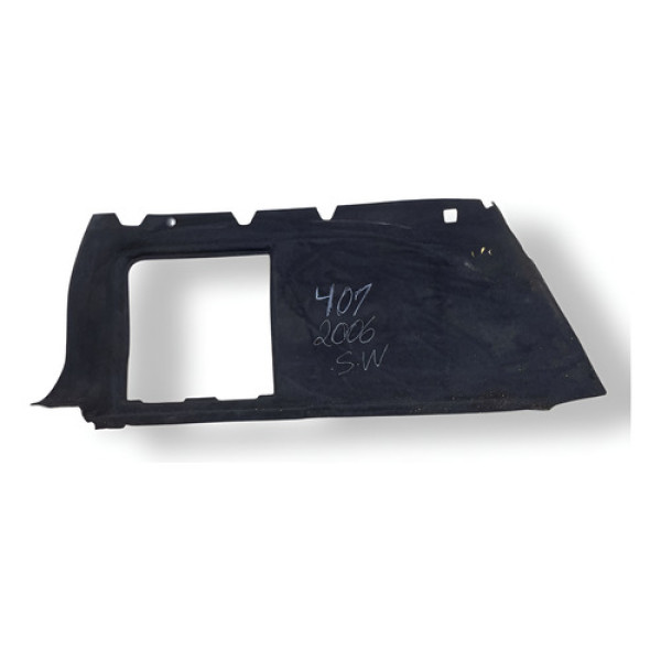 Carpete Acabamento Esquerdo Porta Malas Peugeot 407 Sw 2006 