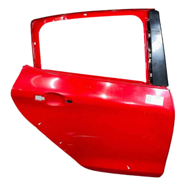 Porta Traseira Direita Peugeot 208 2016 2017 2018 Detalhe Traseira Direita Vermelho