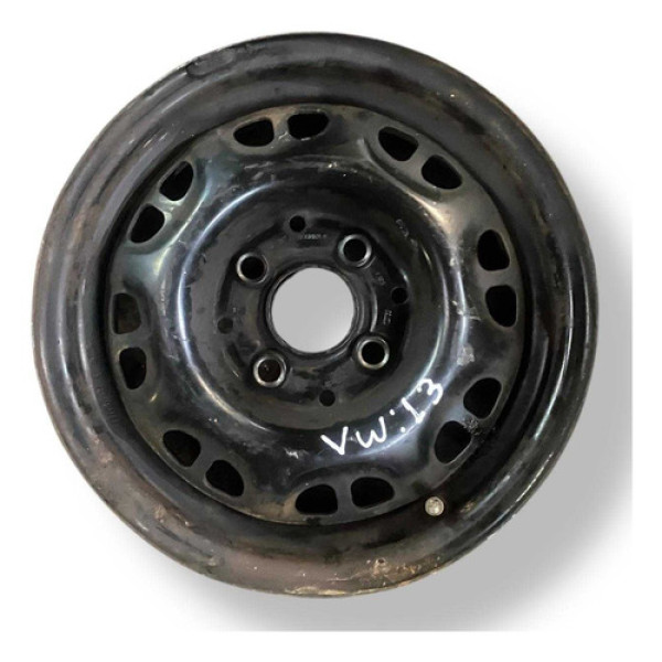 Roda Avulsa Ferro Aro 13 Volkswagen Preto