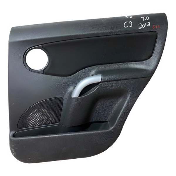 Forro Porta Traseira Esquerda Citröen C3 04/2012 9648884277 Preto